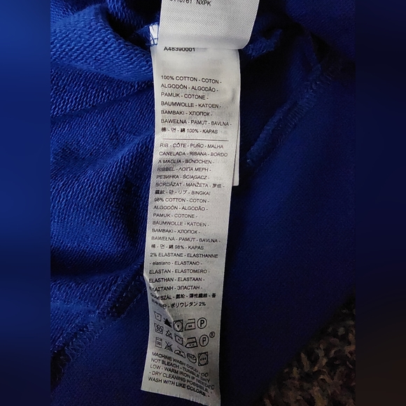 NWT Levi's 501 Oversized Blue Striped Pullover LS Sweater XXL - Picture 4 of 5